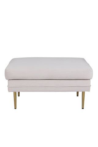 Boom Ottoman - Mässing / Beige Manchester