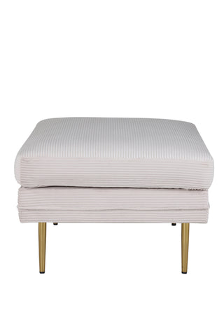 Boom Ottoman - Mässing / Beige Manchester