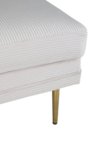 Boom Ottoman - Mässing / Beige Manchester