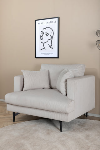 Sofia Enkelsoffa - Svart / Beige Manchester