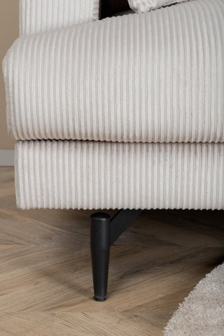 Sofia Enkelsoffa - Svart / Beige Manchester