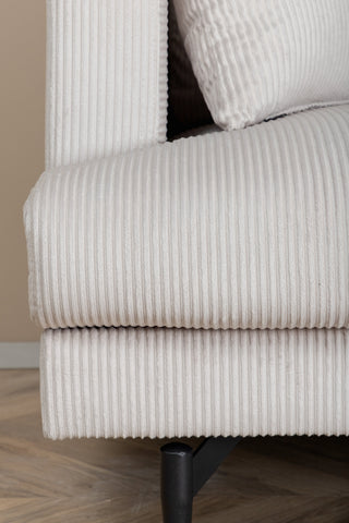 Sofia Enkelsoffa - Svart / Beige Manchester