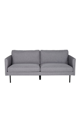 Zoom 2-sits soffa - Svart / Stålgrå Tyg