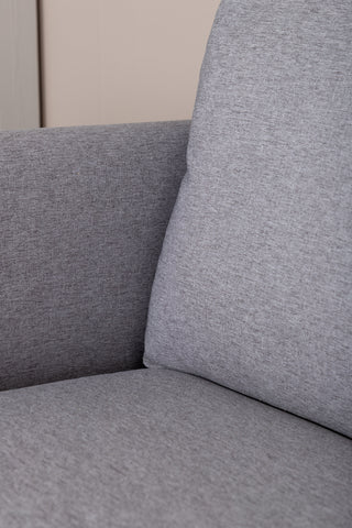 Zoom 2-sits soffa - Svart / Stålgrå Tyg