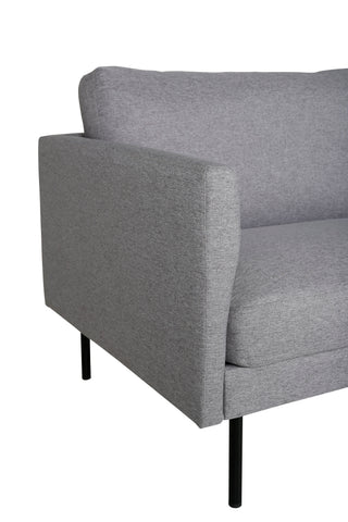 Zoom 2-sits soffa - Svart / Stålgrå Tyg