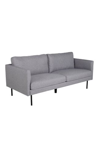 Zoom 2-sits soffa - Svart / Stålgrå Tyg