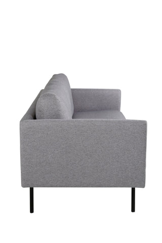 Zoom 2-sits soffa - Svart / Stålgrå Tyg