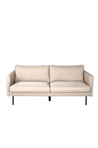 Zoom 2-sits soffa - Svart / Brunt tyg