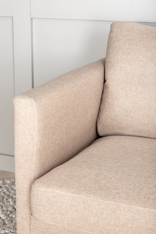 Zoom 2-sits soffa - Svart / Brunt tyg