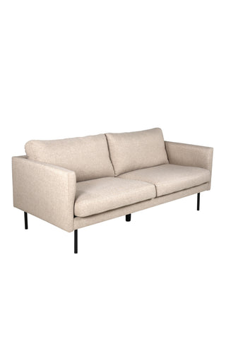 Zoom 2-sits soffa - Svart / Brunt tyg