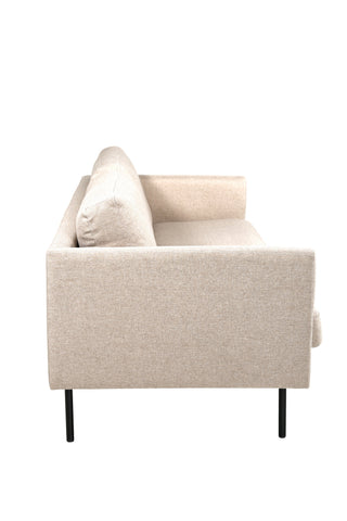 Zoom 2-sits soffa - Svart / Brunt tyg