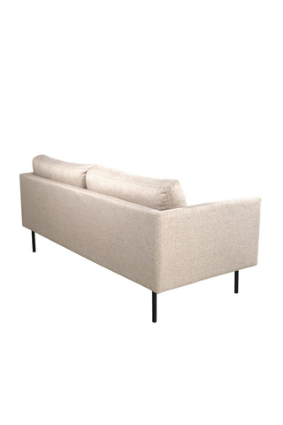 Zoom 2-sits soffa - Svart / Brunt tyg