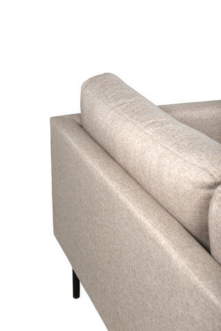 Zoom 2-sits soffa - Svart / Brunt tyg