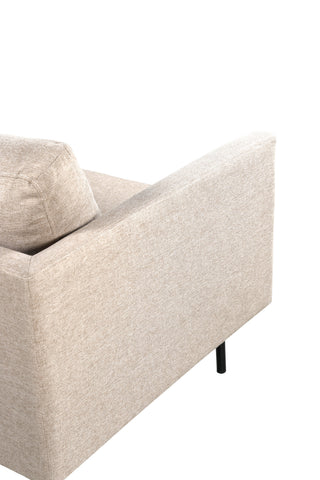 Zoom 2-sits soffa - Svart / Brunt tyg