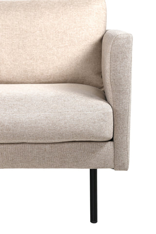 Zoom 2-sits soffa - Svart / Brunt tyg