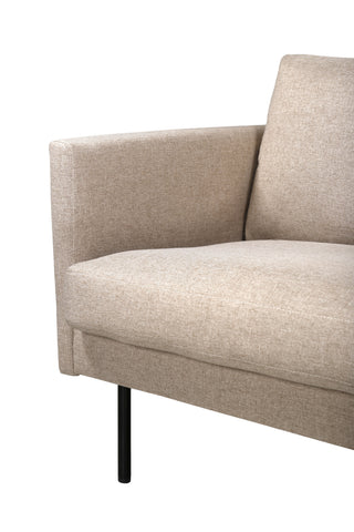 Zoom 2-sits soffa - Svart / Brunt tyg