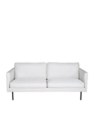 Zoom 2-sits soffa - Svart / Ljus Beige Tyg