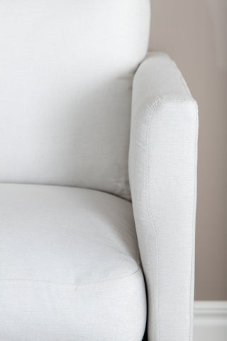 Zoom 2-sits soffa - Svart / Ljus Beige Tyg