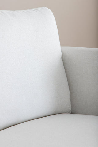 Zoom 2-sits soffa - Svart / Ljus Beige Tyg