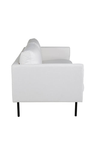 Zoom 2-sits soffa - Svart / Ljus Beige Tyg