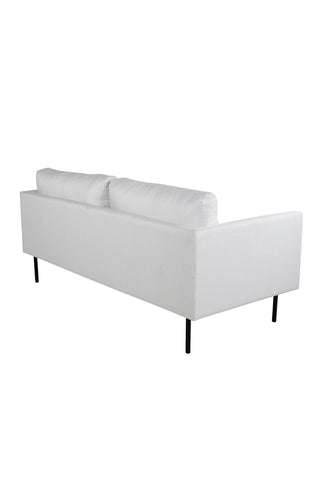 Zoom 2-sits soffa - Svart / Ljus Beige Tyg