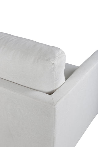 Zoom 2-sits soffa - Svart / Ljus Beige Tyg