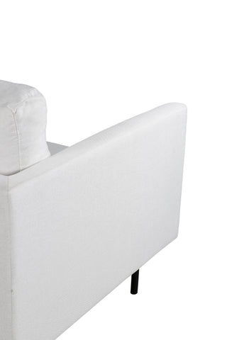 Zoom 2-sits soffa - Svart / Ljus Beige Tyg