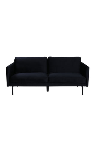 Zoom 2-sits soffa - Svart / Svart sammet