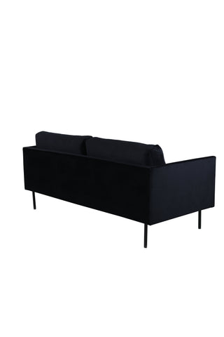Zoom 2-sits soffa - Svart / Svart sammet