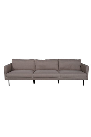 Zoom 3-sits soffa - svart / brunt tyg
