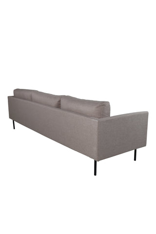 Zoom 3-sits soffa - svart / brunt tyg