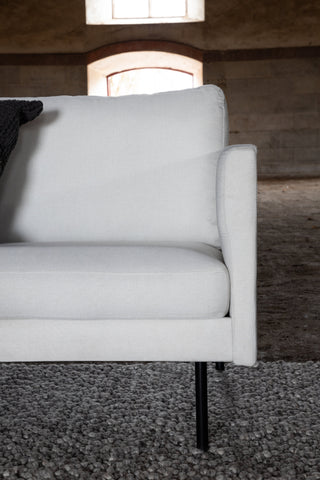 Zoom 3-sits Soffa - Svart / Ljus Beige Tyg