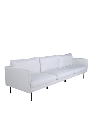 Zoom 3-sits Soffa - Svart / Ljus Beige Tyg
