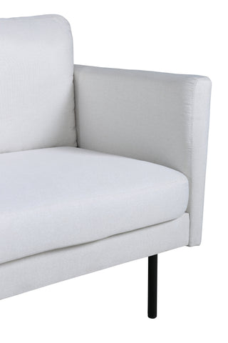 Zoom 3-sits Soffa - Svart / Ljus Beige Tyg