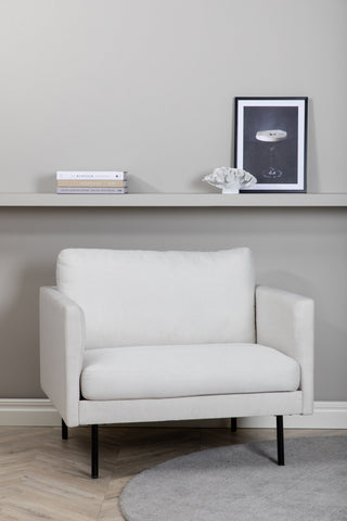 Zoom Stol - Svart / Ljus Beige Tyg