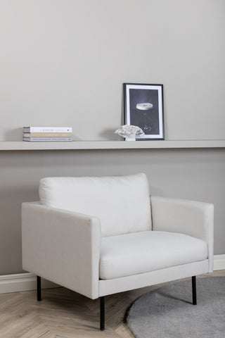 Zoom Stol - Svart / Ljus Beige Tyg
