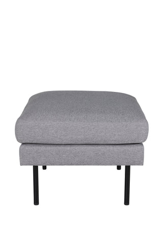 Zoom Ottoman - Svart / Stålgrå tyg