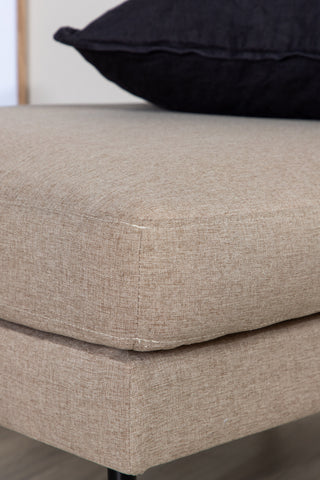 Zoom Ottoman - Svart / Brunt tyg