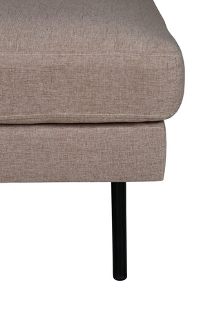 Zoom Ottoman - Svart / Brunt tyg