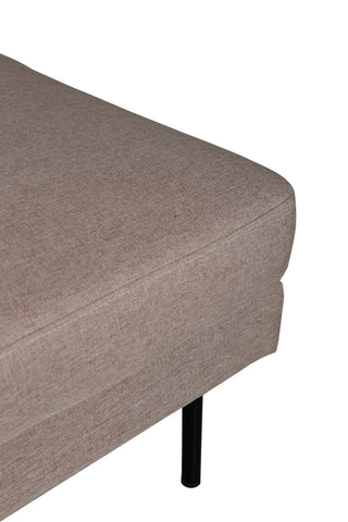 Zoom Ottoman - Svart / Brunt tyg