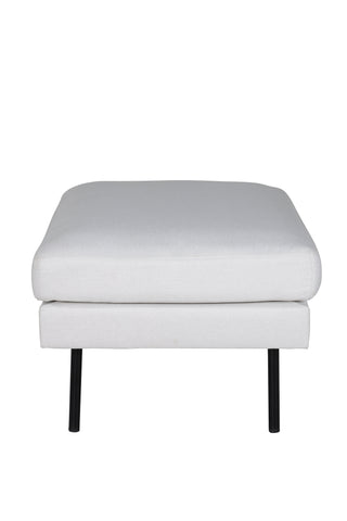 Zoom Ottoman - Svart / Ljus Beige Tyg