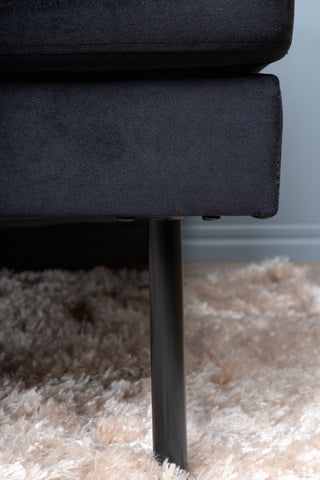 Zoom U-Soffa - Svart / Svart sammet