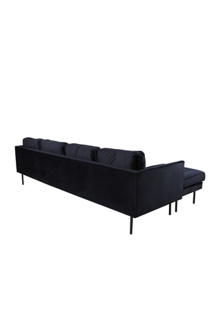 Zoom U-Soffa - Svart / Svart sammet