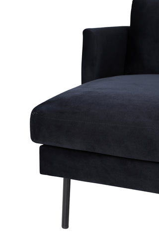 Zoom U-Soffa - Svart / Svart sammet