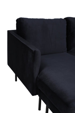Zoom U-Soffa - Svart / Svart sammet