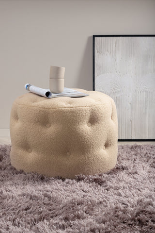 Benjamin Pouf - / Beige Teddy
