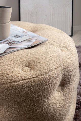 Benjamin Pouf - / Beige Teddy