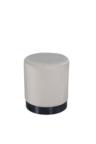 Benji Puff - Svart / Beige sammet
