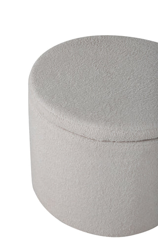 Dunken Pouf - / Offwhite Teddy