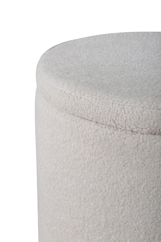 Dunken Pouf - / Offwhite Teddy